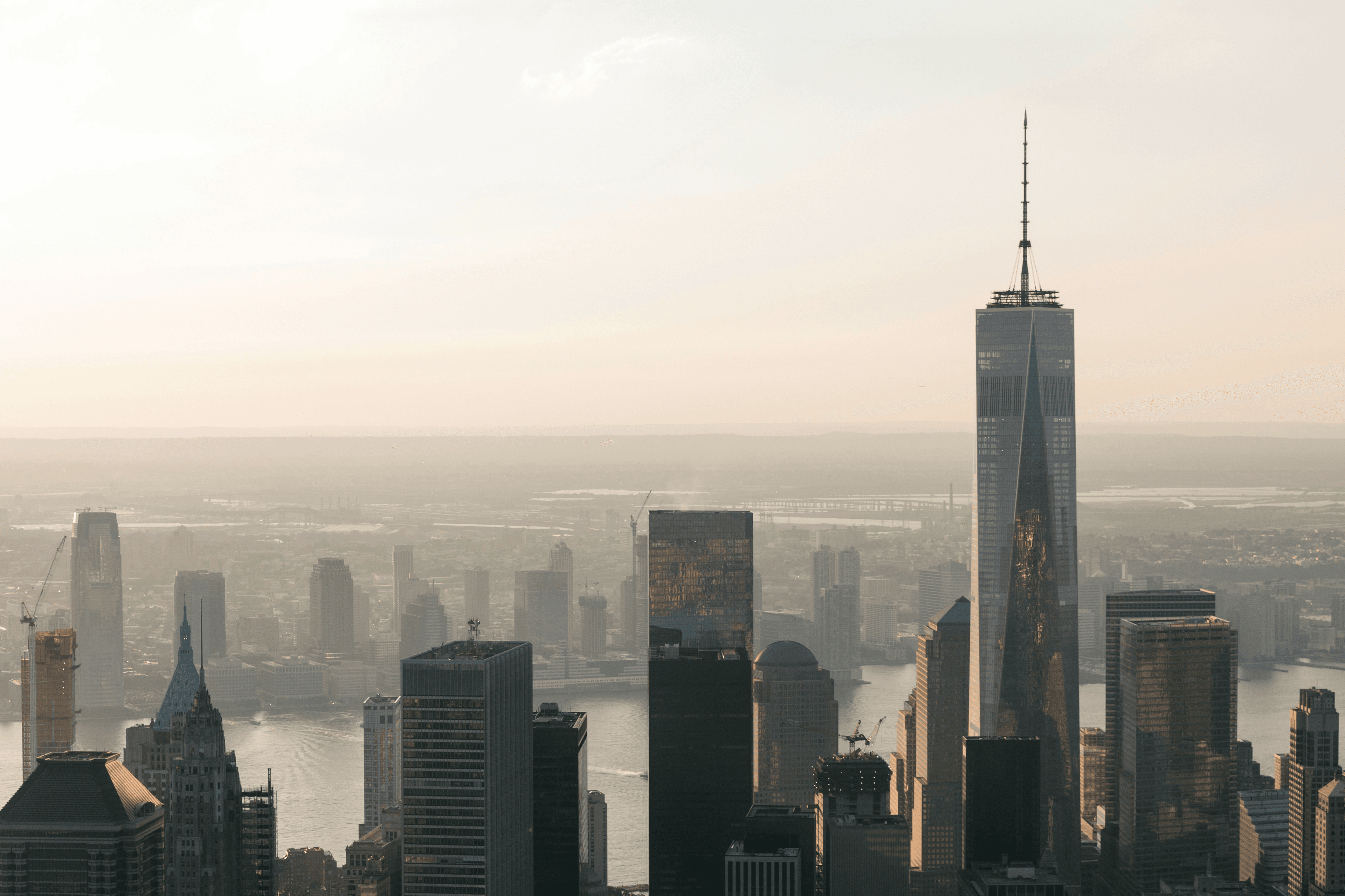 NYC cityscape featuring Freedom Tower